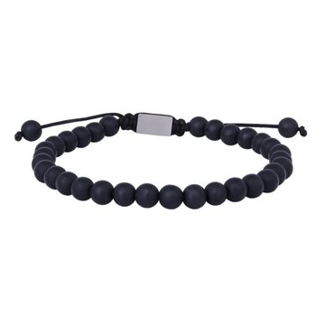 Son of NOA - Mat Sort Onyx armbånd 